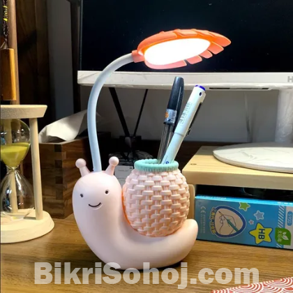 LED Desk Table Lamp With Pen Holder